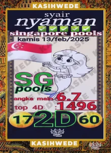 Syair SGP 13 Februari 2025