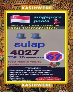 Syair SGP 12 Maret 2025