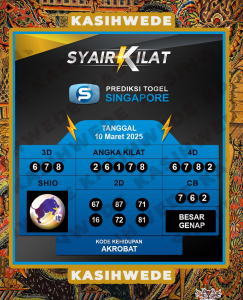 Syair SGP 10 Maret 2025